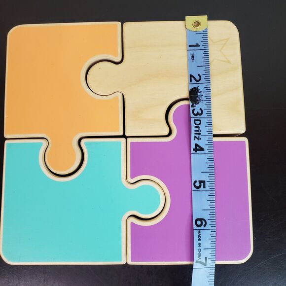 LOVEVERY | Chunky Wooden Jigsaw Puzzle From Companion Play Kit | 22-24 Month - Picture 3 of 16